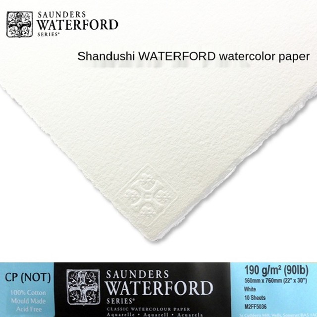 Waterforf Watercolor Paper 100% Cotton Pulp Color Lead High White 190g  Thick, Medium And Fine Grain 2k 4k 8k 16k School Supplies - Watercolor  Paper - AliExpress